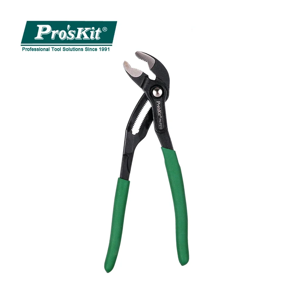 Pro'sKit PN-P210 Water Pump Pliers  Multifunctional Plier Quick-Release Straight Jaw Groove Joint Pliers Plumbing Pliers