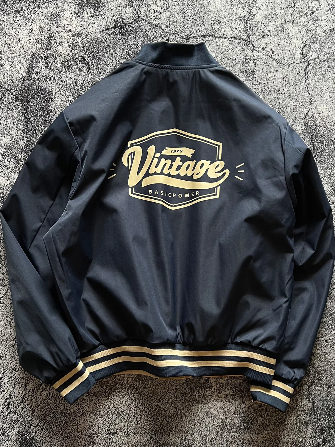 

American Retro Vintage Waterproof Men's Jaet Double-Sided Utili Spring Autumn Baseball irt Loose Outerwear Coat