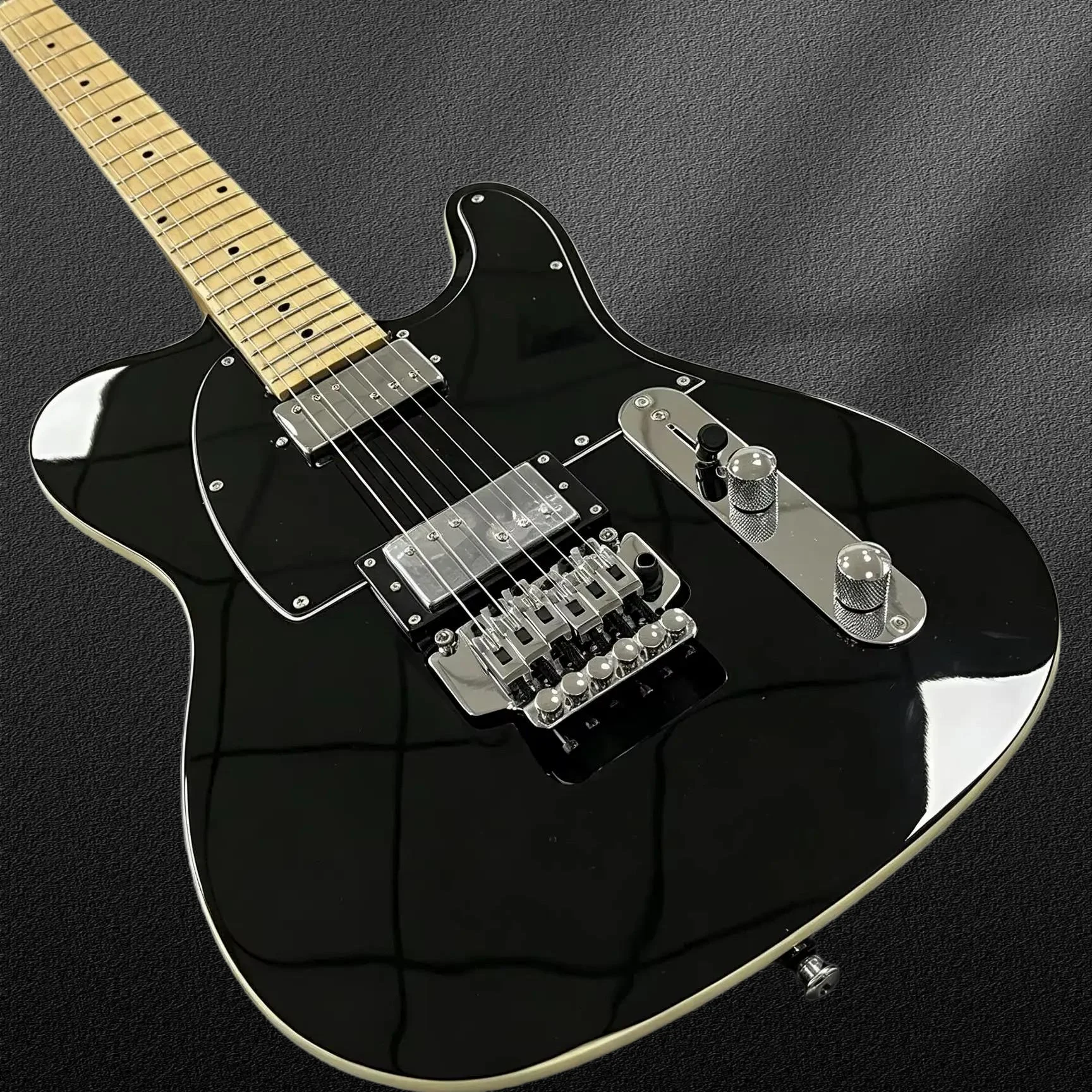 Nouvelle guitare Floyd vibrato noire de haute qualité 2026 en stock, Cadeau sur le thème de la guitare