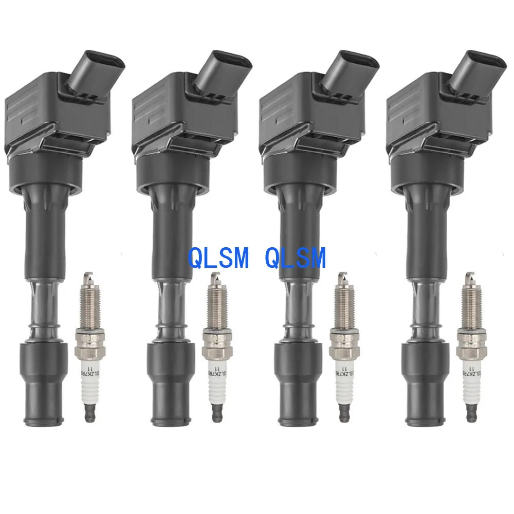 

4 Ignition Coils + 4 Iridium Fire Plugs for Kia Forte Optima Soul 2.0L UF-816-