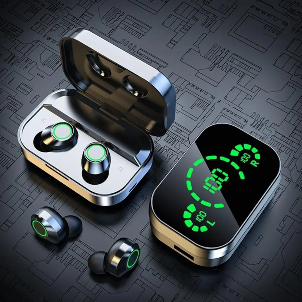 LED電源デジタルディスプレイイヤホン、人間工学に基づいたデザイン、優れた耐久性、Bluetooth互換ヘッドセット、通話、yd03