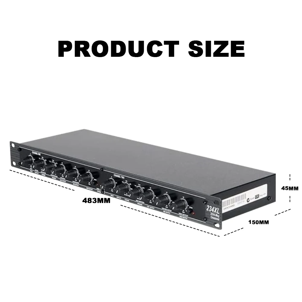 Equipamento periférico de áudio profissional 234XL estéreo 2/3 canais 234XL DBX 234 XL mono 4 canais divisor de frequência eletrônica