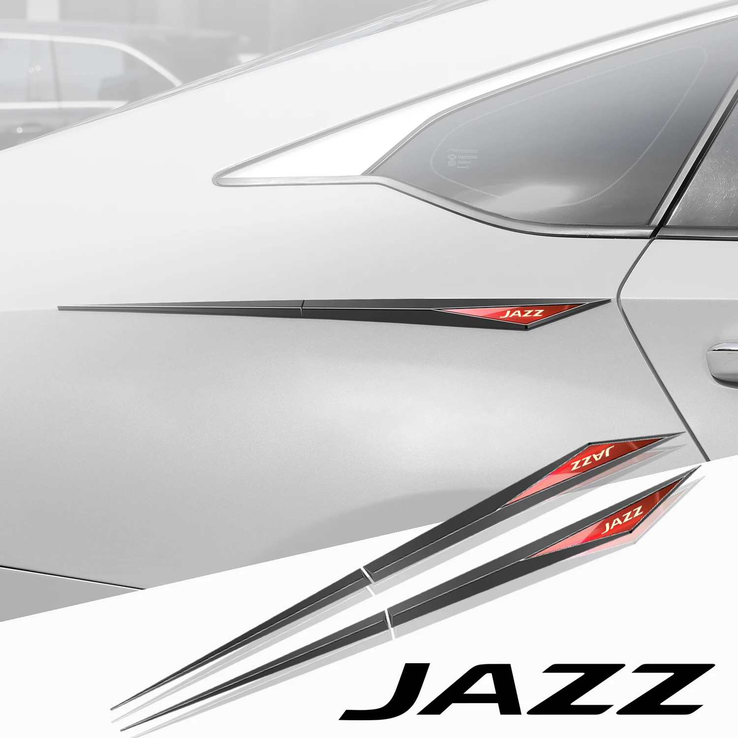

2pcs car stickers TPU car accessories para auto for Honda jazz