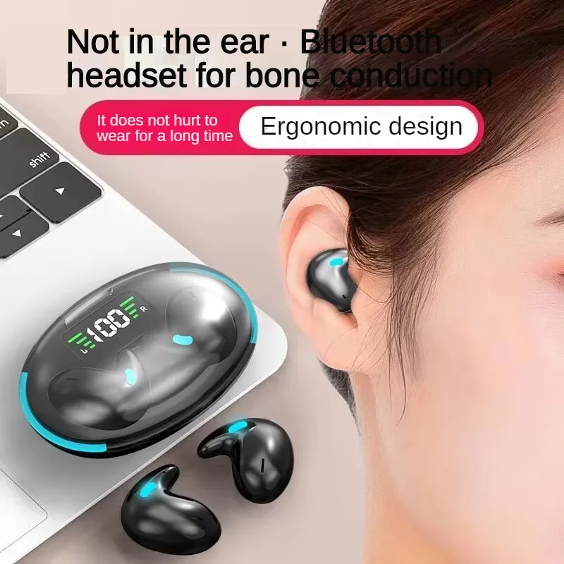 

Invisible Sleep Wireless Earphone Waterproof Headsets Bone Conduction Headphones Earbuds With Mic for Phone Handsfree Earplug