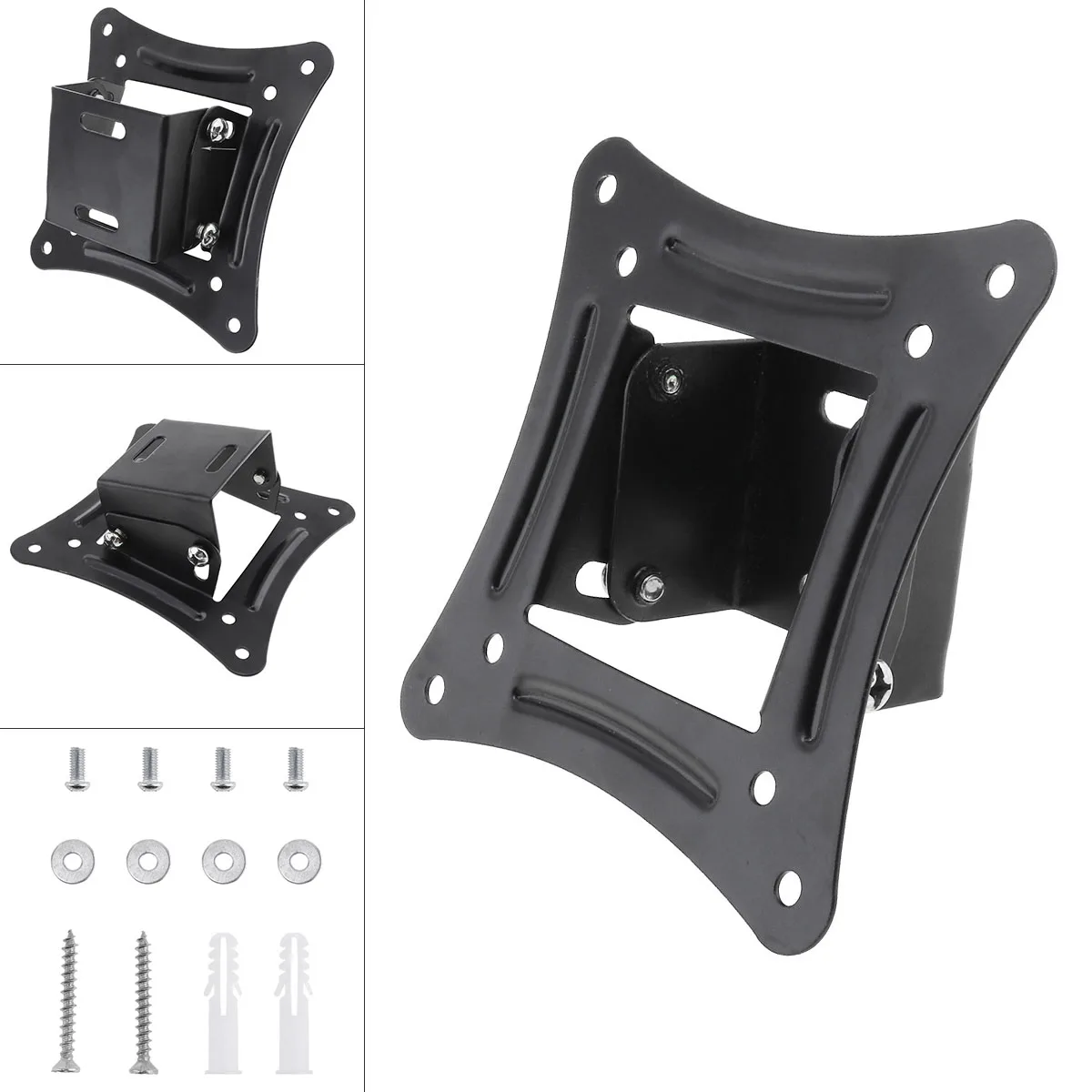 Universal TV Wall Mount Bracket Adjustable Tilt Flat Panel TV Stand Frame Support for 14-26 Inch LCD LED Screens Monitors Holder