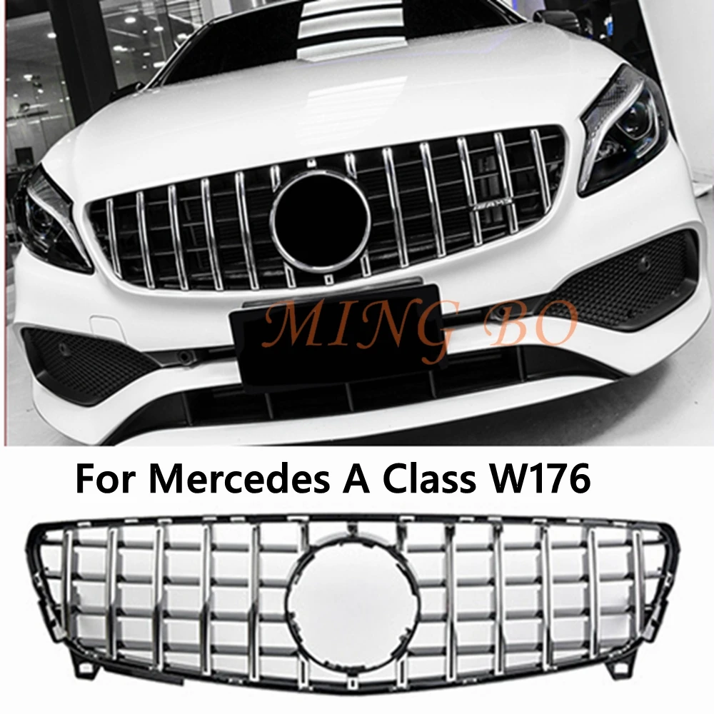 Front Grille Racing Grill Mesh Tuning Accessories FOR Mercedes A Class A45 W176 2013 -2015 2016-2018 A180 A200 A260 GT Style