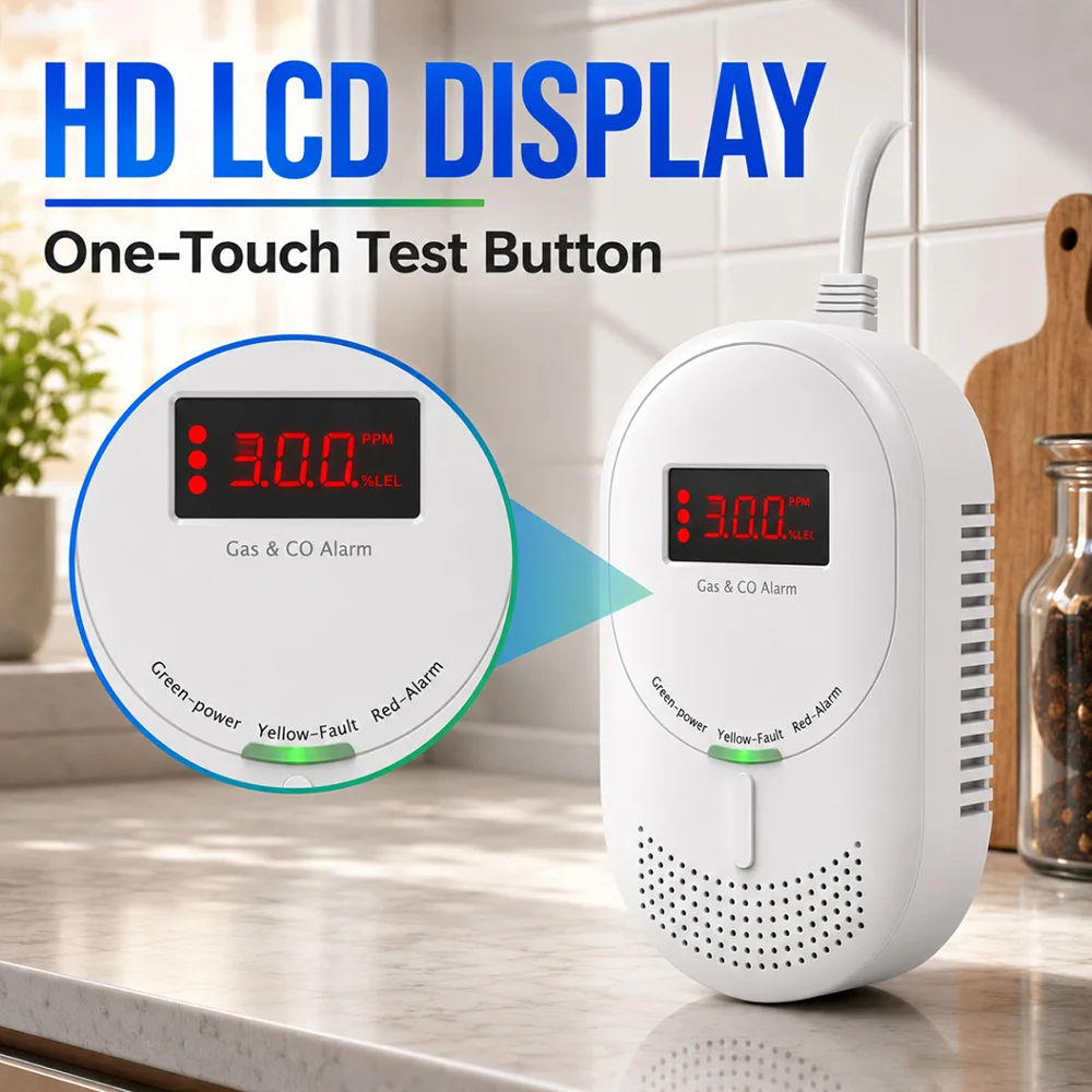 Detector de Gás e Monóxido de - Co Detector Plug avaliação e preço
