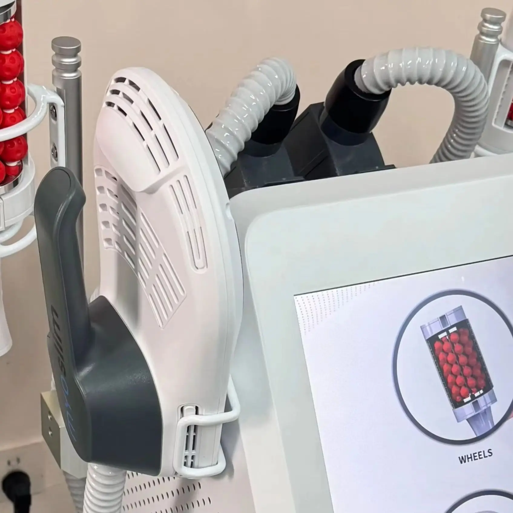 

Myoslim 6500W 15 Tes RF Machine Shaping Slimming Body Sculpture Pelvic Muscle Stimulator Weight Loss Inner Ball Roller Machine