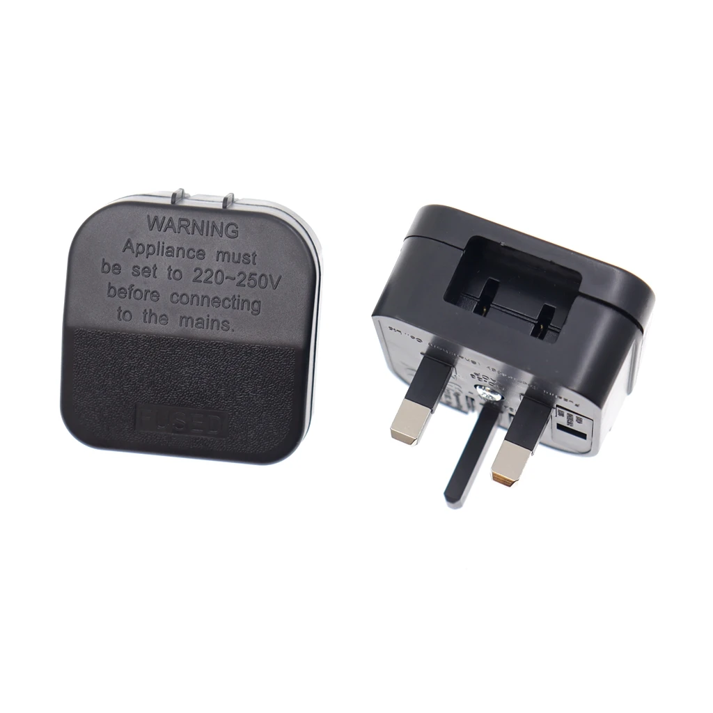 US To UK Type-A To Type-G Power Adapter converter 2 Pins To 3 Pins Embedded British Socket Hong Kong Singapore Malaysia 13A FUSE