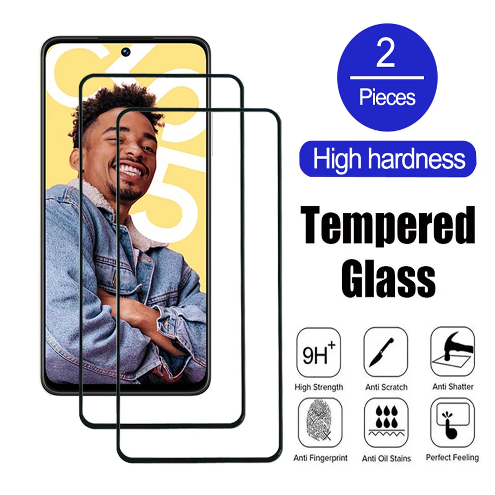 2Pcs Tempered Glass  For Realme C20 C21 C25 C30 C31 C33 C35 C51 C53 C55 Screen Protector For Realme C25s C30s Transparent Film