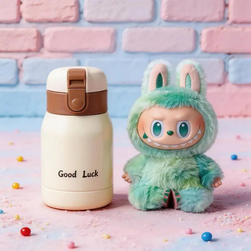 

Термос-кружка POP MART THE MONSTERS Forward High Energy Series LABUBU для учебы и школы, вакуумная