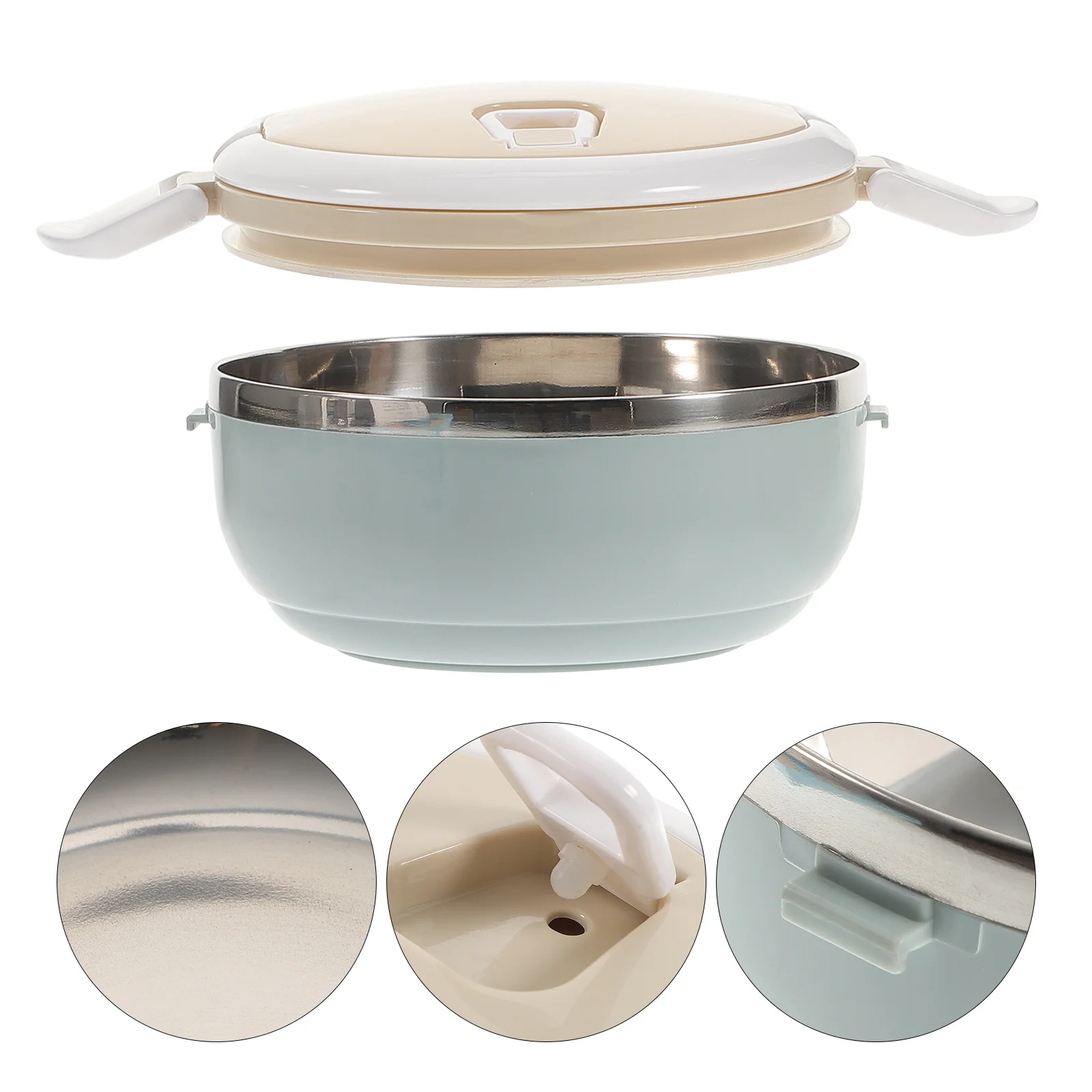 

Stainless Steel Preservation Box Food Container Clear Lid Sealing Bowl Storage Vegetable Fruit Preservation