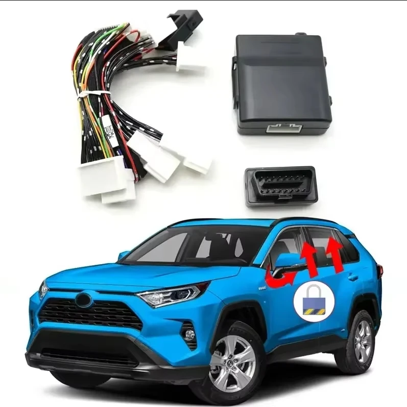 

For Toyota RAV4 2019-2021, lève-vitre automatique, Speed lock，Lock the car and close the rearview mirror