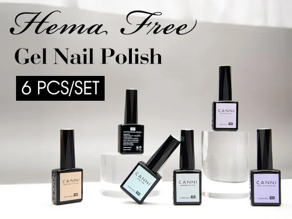 CANNI HEMA/TPO FREE 9ML Primer Base Coat Topcoat und Color Gel Polish Base Soak Off UV LED Fast Dry Nail Liquid Manicure Gel DIY – Detail 3