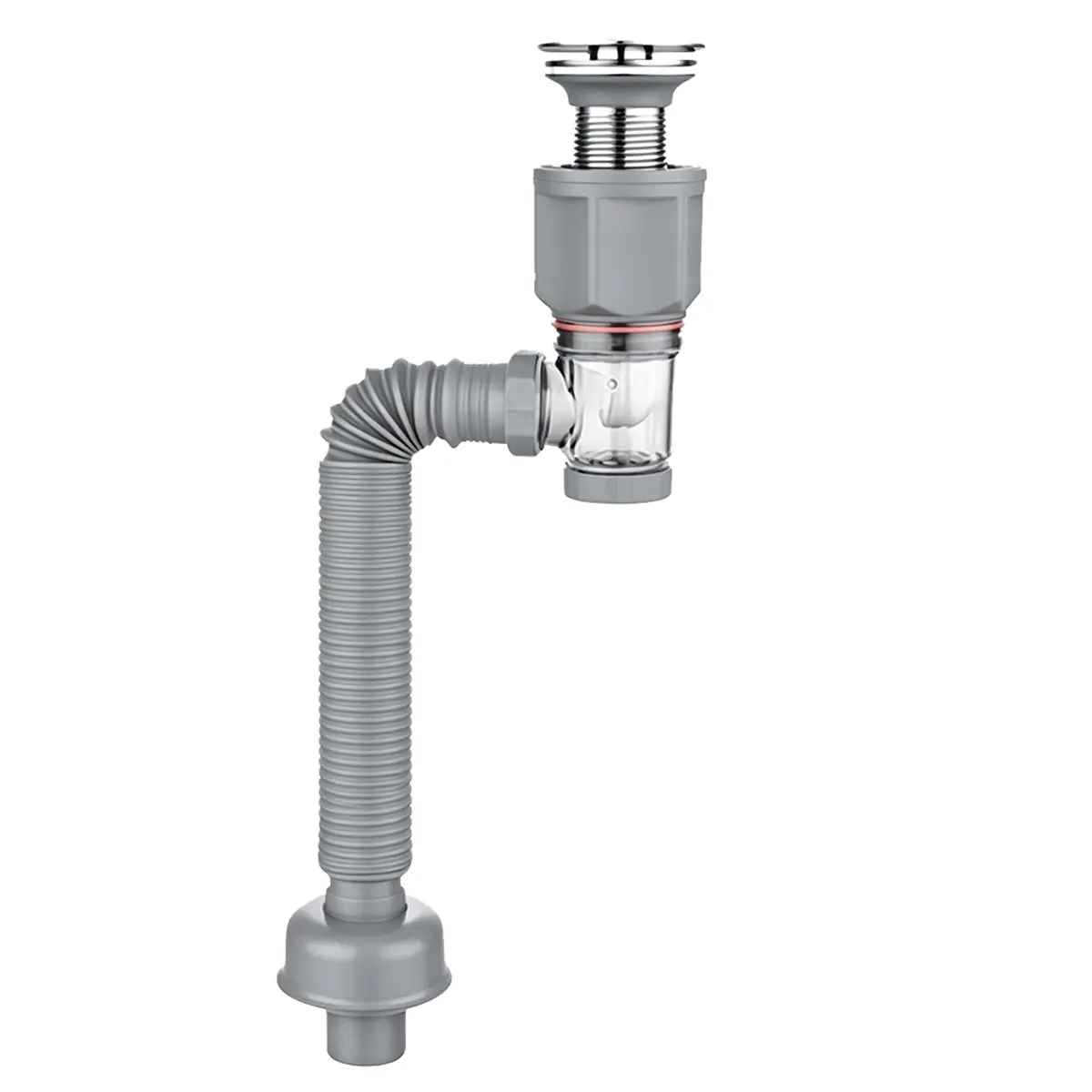 【CYBER MONDAY】-Up Drain Assembly and U-Shaped Odor-Blocking Telescopic Corrugated Drain Hose for Washbasins