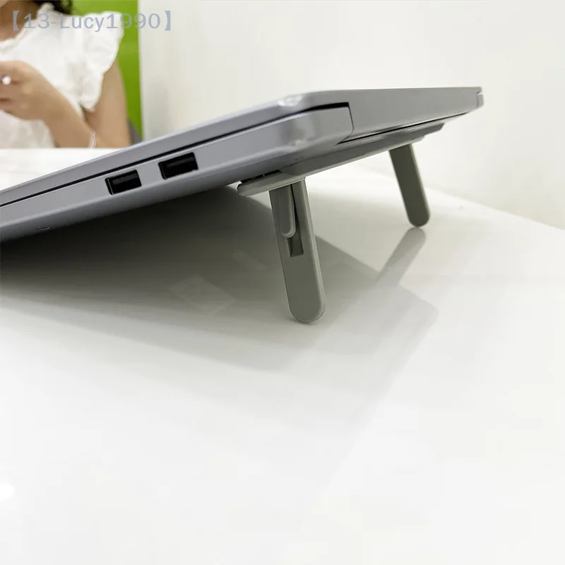 Laptop Riser Stand Two Levels Of Height Increase Adjustment For Heat Dissipation Portable Storage Folding Bracket Stands