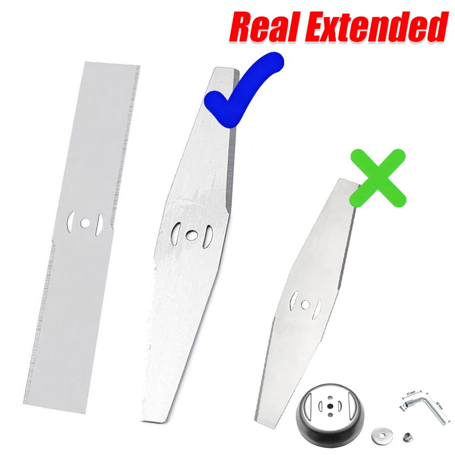 Erweiterter Rasenmäher-Ersatzmessersatz 20/15cm Klingen für Handgeführte Lithium-Elektro-Schneidemaschine zur Effizienzsteigerung
