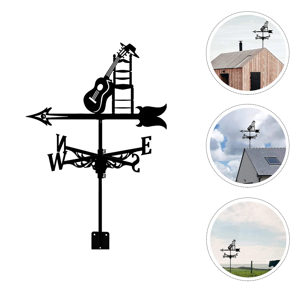 Wind Vane Weather Metal Weathervane Lawn Decor Patio Garden Decoration Windmill Iron