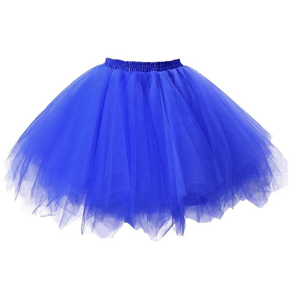 Womens Layered Tulle Ballet Dance Pettiskirt Fashion Adult Tutu Dancing Skirt Ladies Mini Puffy Skirt Pleated Gauze Short Skirt