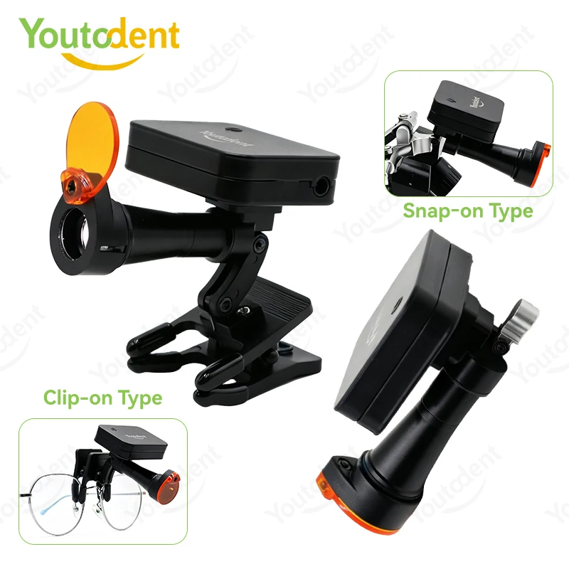 Wireless Portable Dental 5W Headlamp LED Light Magnetic Replaceable Battery Dual Battery Laboratory Portable Headlight 60,000lux