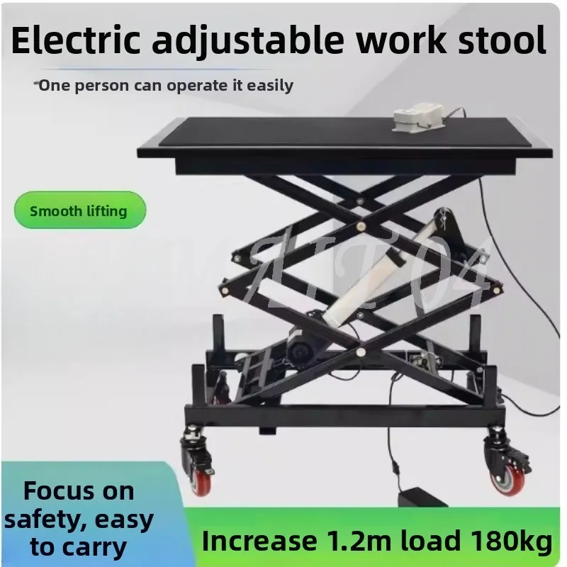 

Electric Lifting Stool Interior Decoration Tiling Mobile Lifting Platform Folding