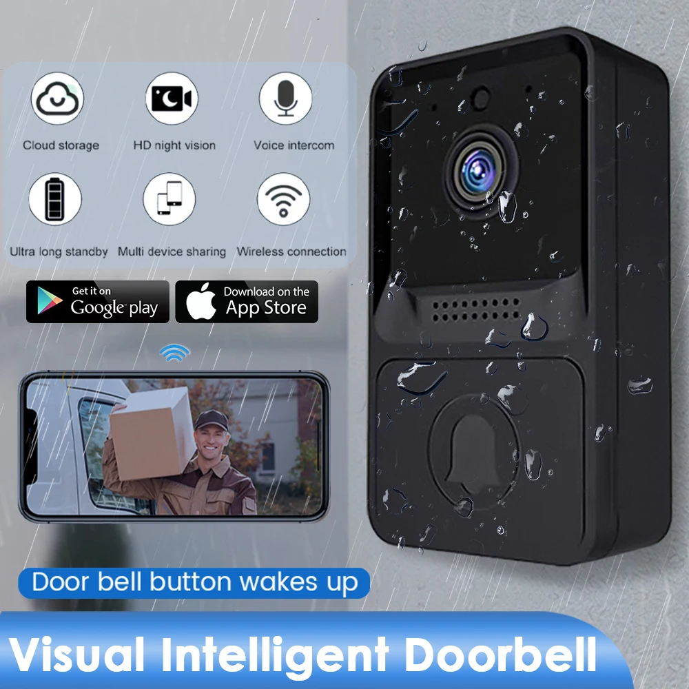 Xiaomi High Resolution Visual Smart Security Doorbell Camera Wireless Video Doorbell With IR Night Vision Real-Time Monitoring