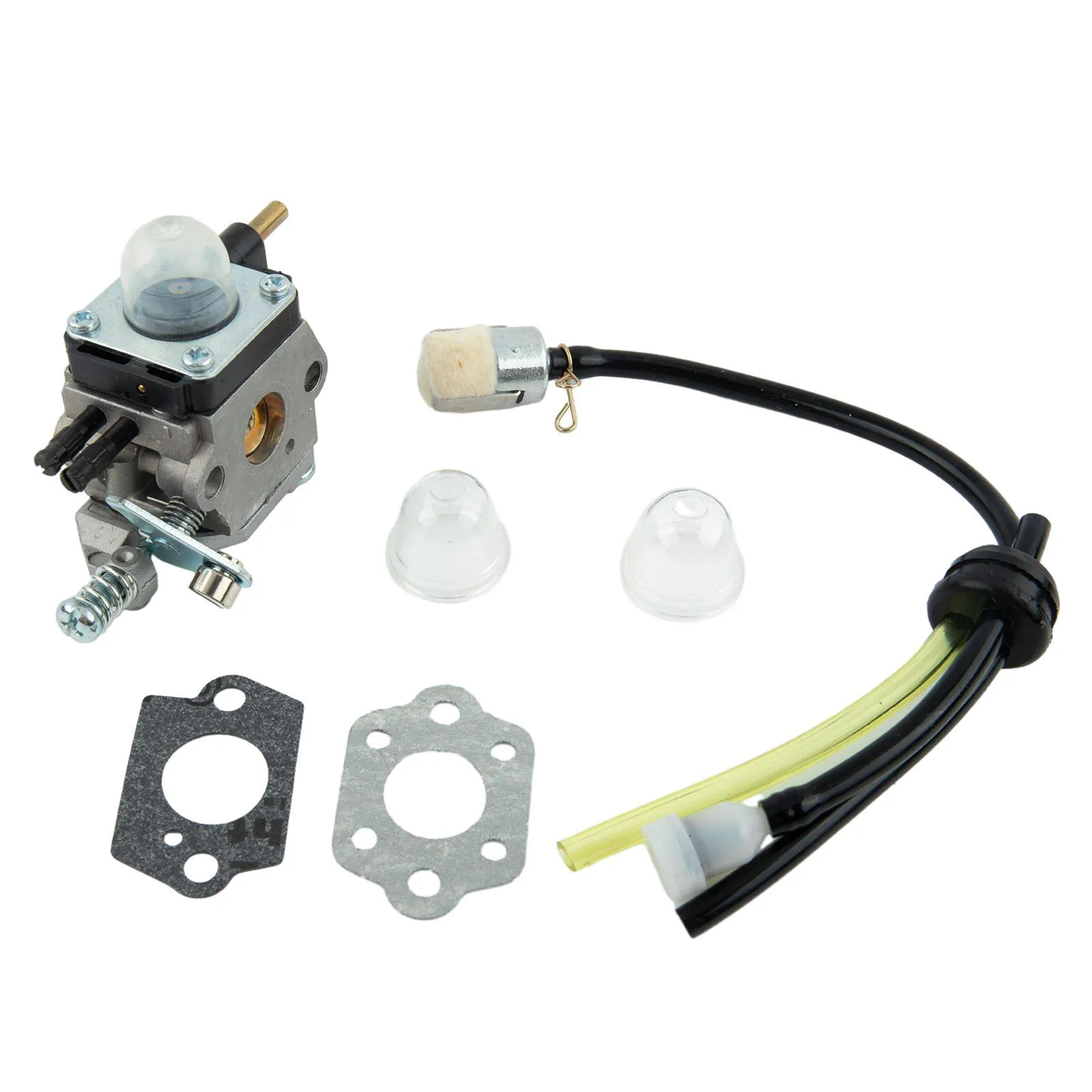 

1set Brand New Carburetor Carburetor Fuel Filter Fuel Lines With Grommet Gaskets Oil Cups Replacement Garden Power Equipment