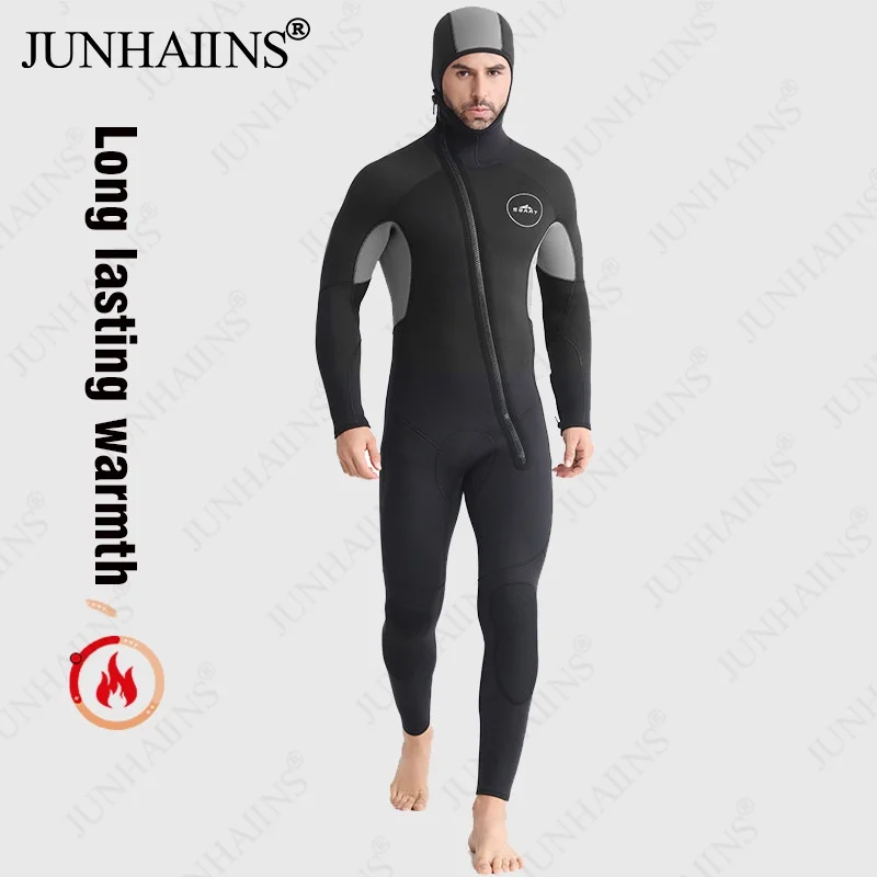 New3/5MM neoprene Thickened Diving Suit Surfing Suit One Piece Diving Suit Cold  neoprene wetsuit  swimming