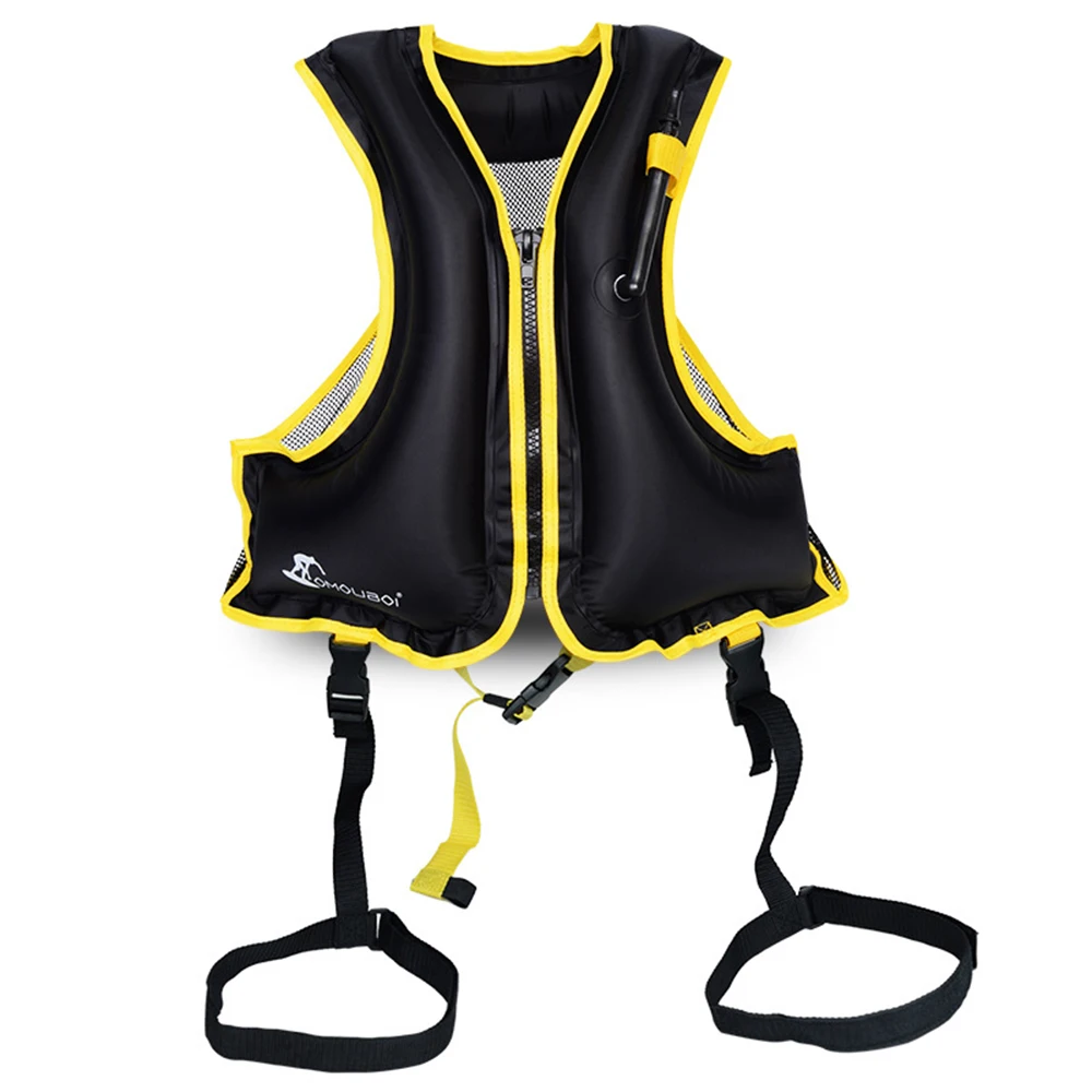 Adult Inflatable Swim Life Vest Jacket Snorkeling Floating Device Swimming Drifting Surfing Survival Water Sports Life Saving