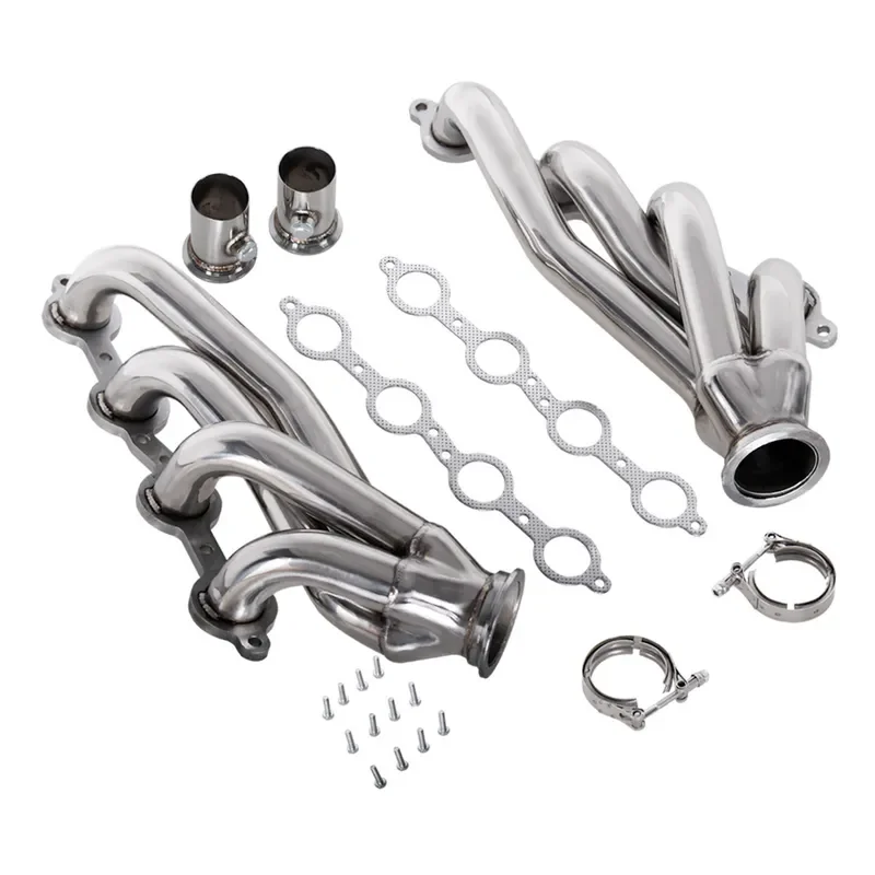 for Chevrolet C10 LS1 LS2 LS3 LS6 Stainless Steel Exhaust Manifold Header Kit Car Modification Parts