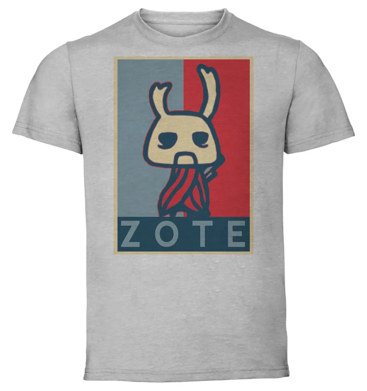 T-Shirt Unisex - Grey - Propaganda - Hollow Knight Zote