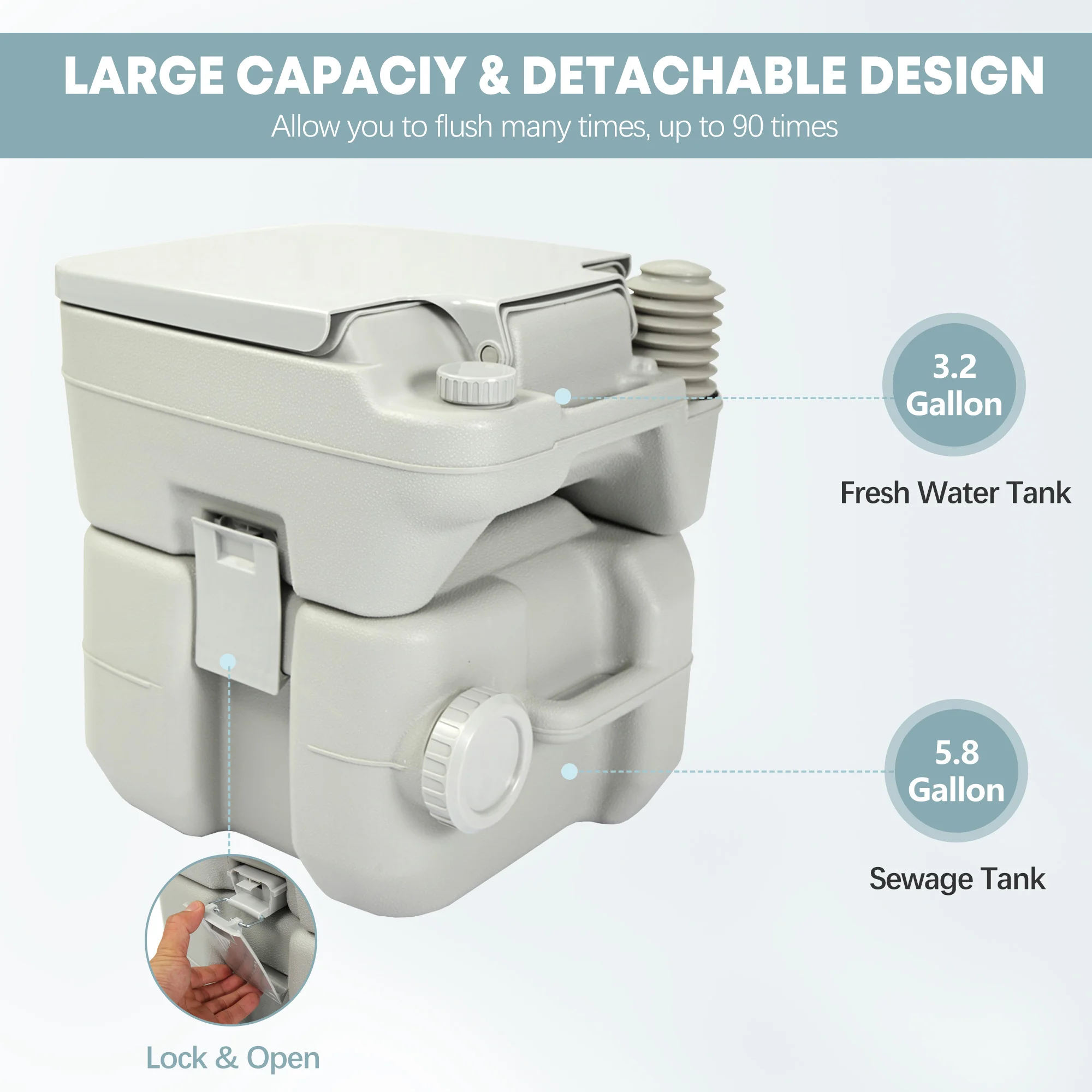 Toilette portable anti-éclabou - Outdoor Camp avis et prix