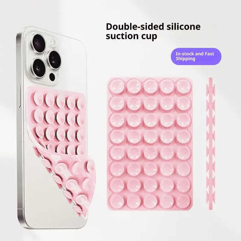 1/3Pcs Mobile Phone Silicone Sucker Pad Double Sided 40 Suction Cup Phone Holder Detachable Anti-slip Fixture view 5