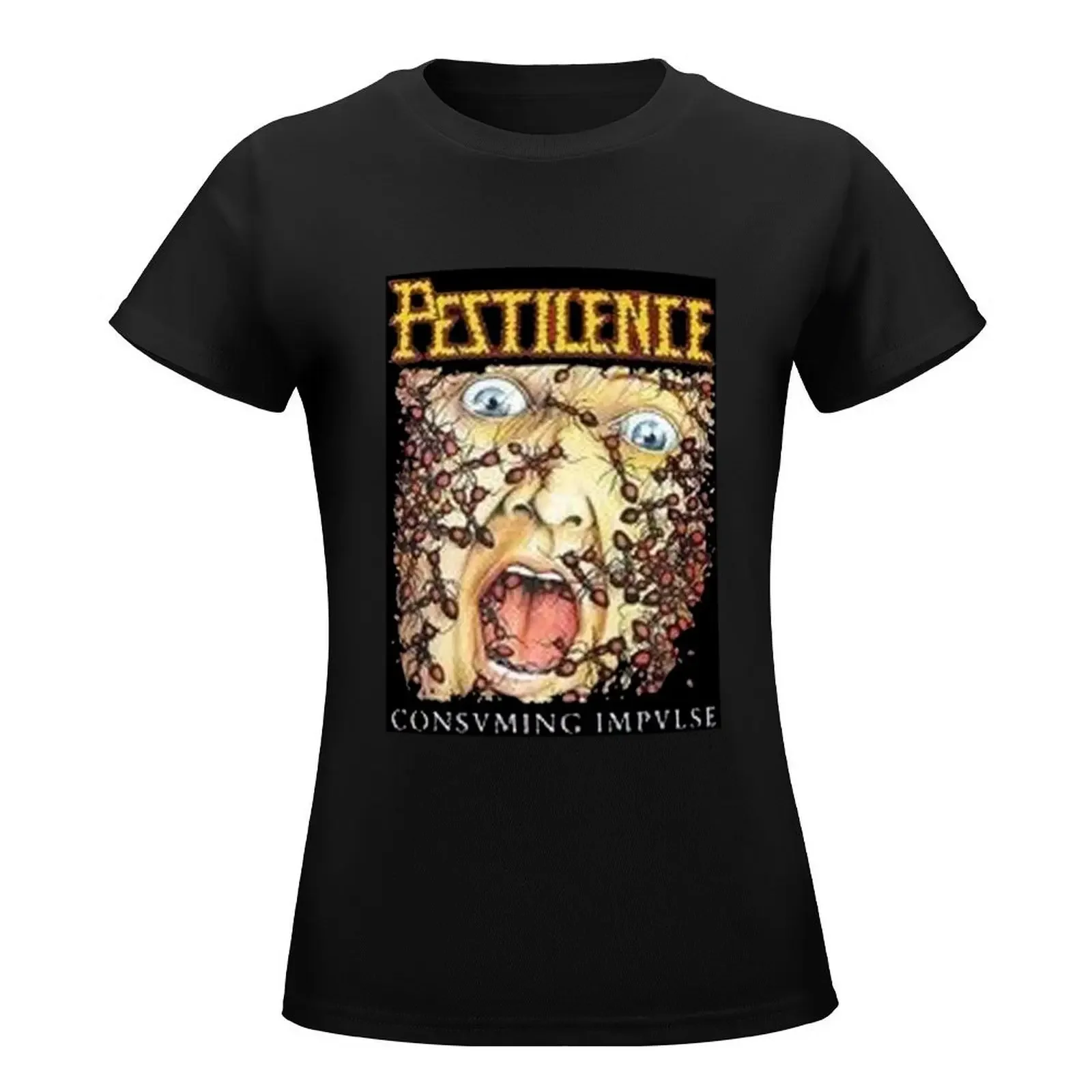 pestilence essential T-Shirt tops shirts graphic tees tops for Women