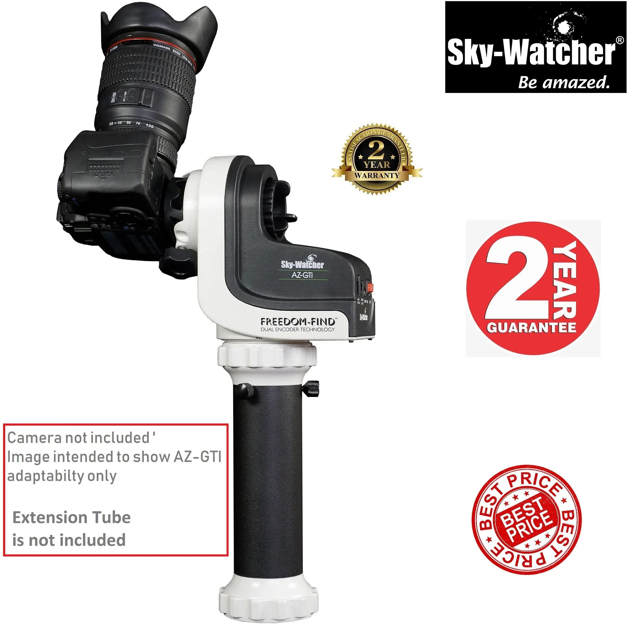 Sky-Watcher AZ-GTI WI-FI GO-TO ALT-Azimuth Mount Head WIth Equatorial Mount Two Scopes Mode