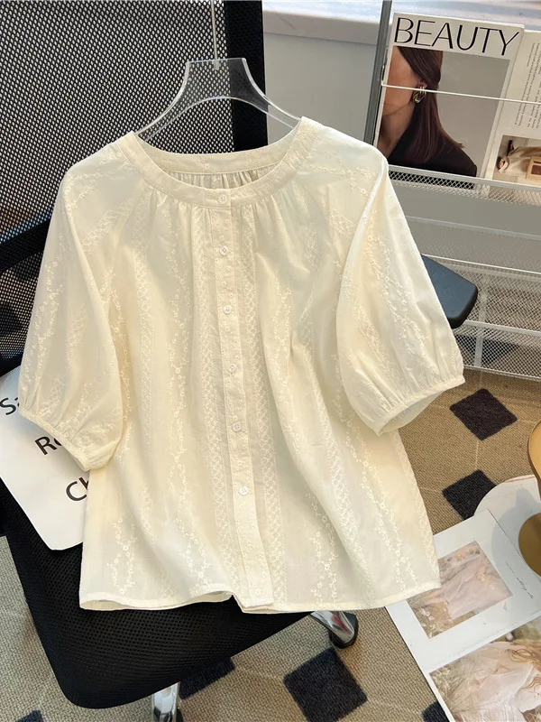 

Новинка: Женский летний топ в корейском стиле, свободного кроя, с короткими рукавами-фонариками, для повседневной носки, модный, стройнящий силуэт.