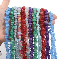 Natural Chips Stone Beads Color Irregular Gravel Crystal Jade Gemstone Beads for DIY Jewelry Bracelet Necklace Making Supplies