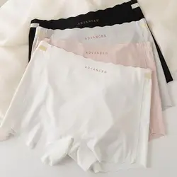 4pcs Ice Silk Plus Big Size Safety Short Pants Women Summer Thin Under Skirt Boxer ShortsTight Bottomed Underwear Panty