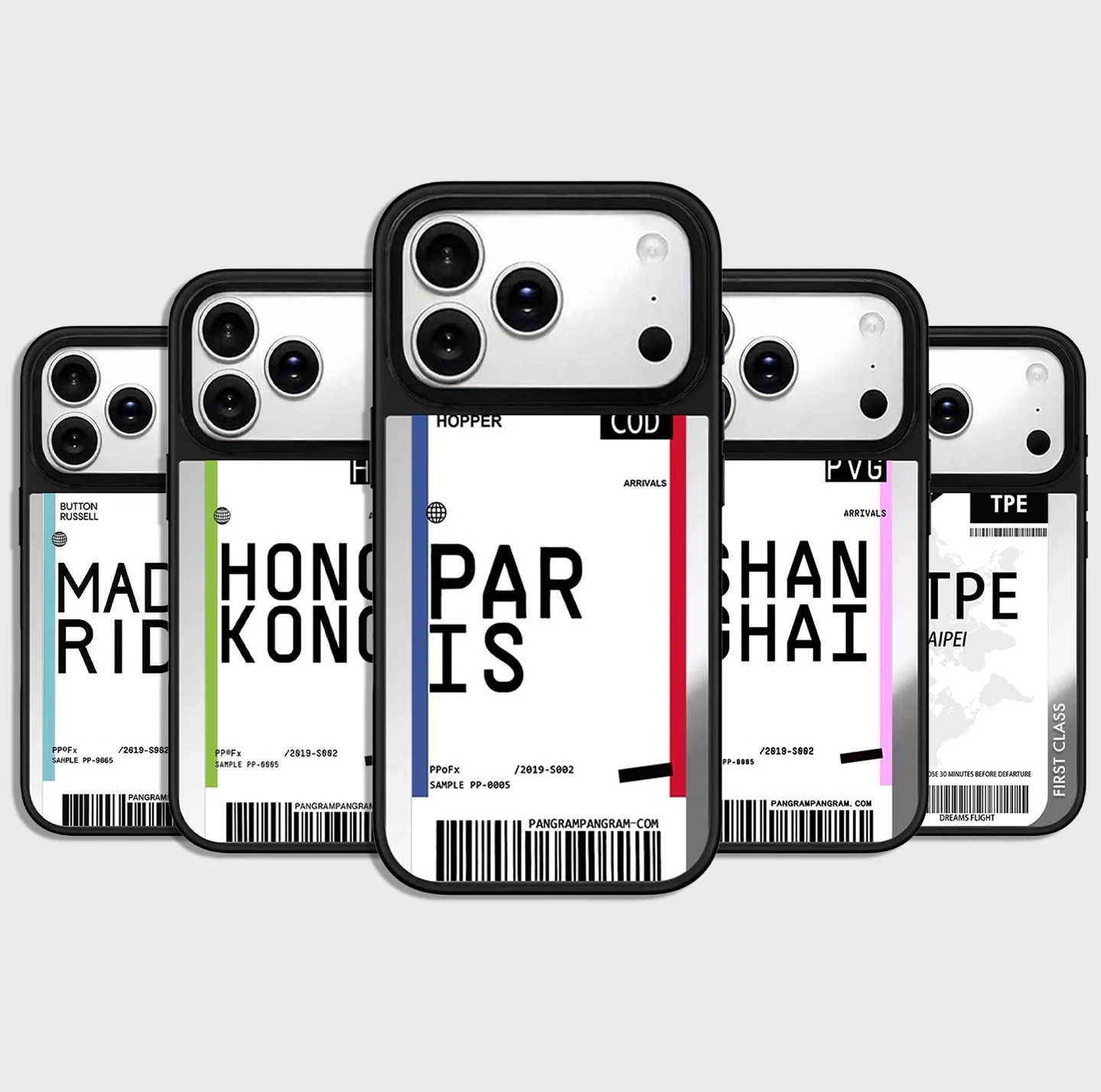 

Flight Tickets Pattern Mirror Surface Magnetic Phone Case Cover for IPhone 12 13 14 15 16 17 Pro Max Case for IPhone 17 Air