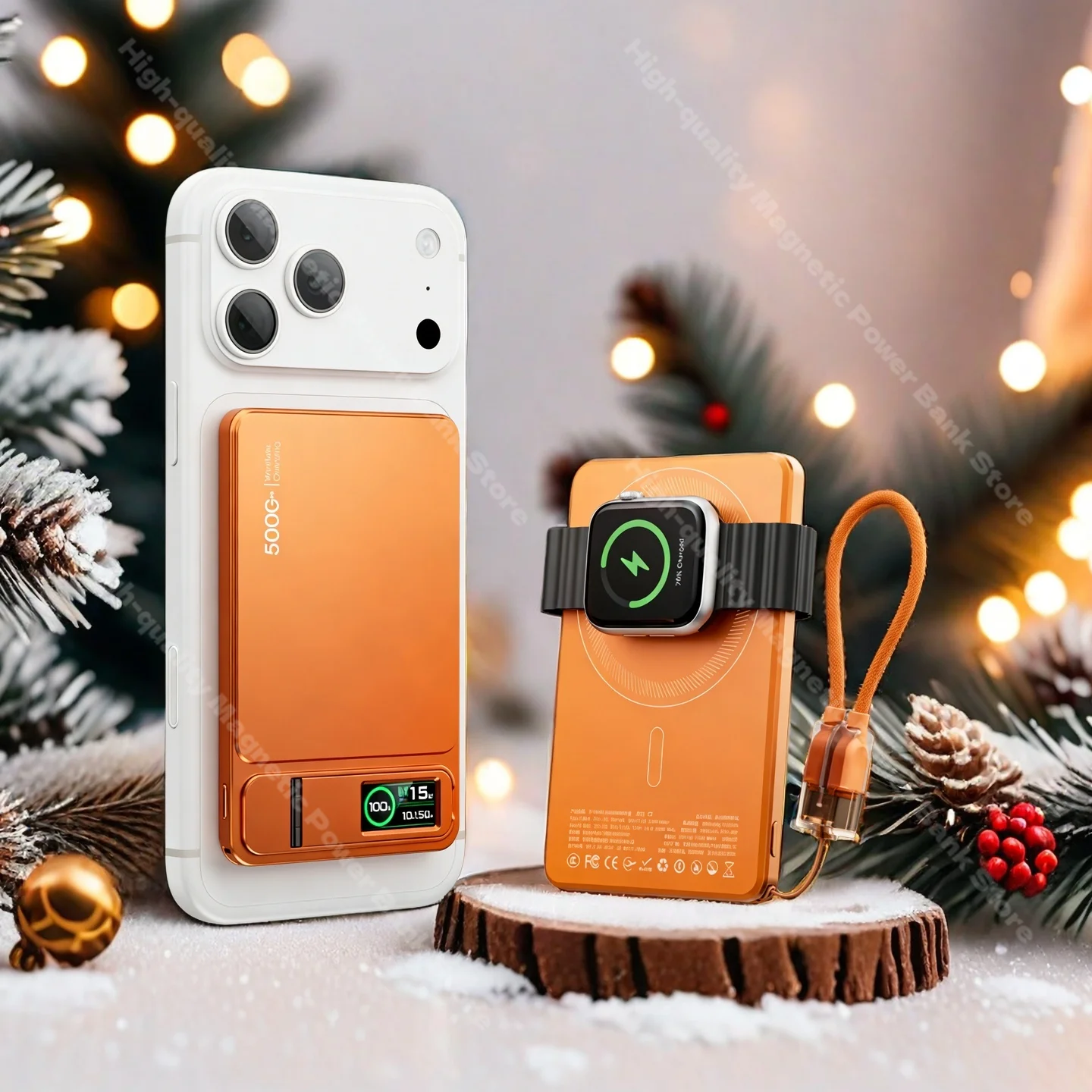 New 10000mAh Magnetic Power Bank Type C Power Bank PD20W Wireless Charging External Battery For iPhone 17 16 15 14 13 Pro Max