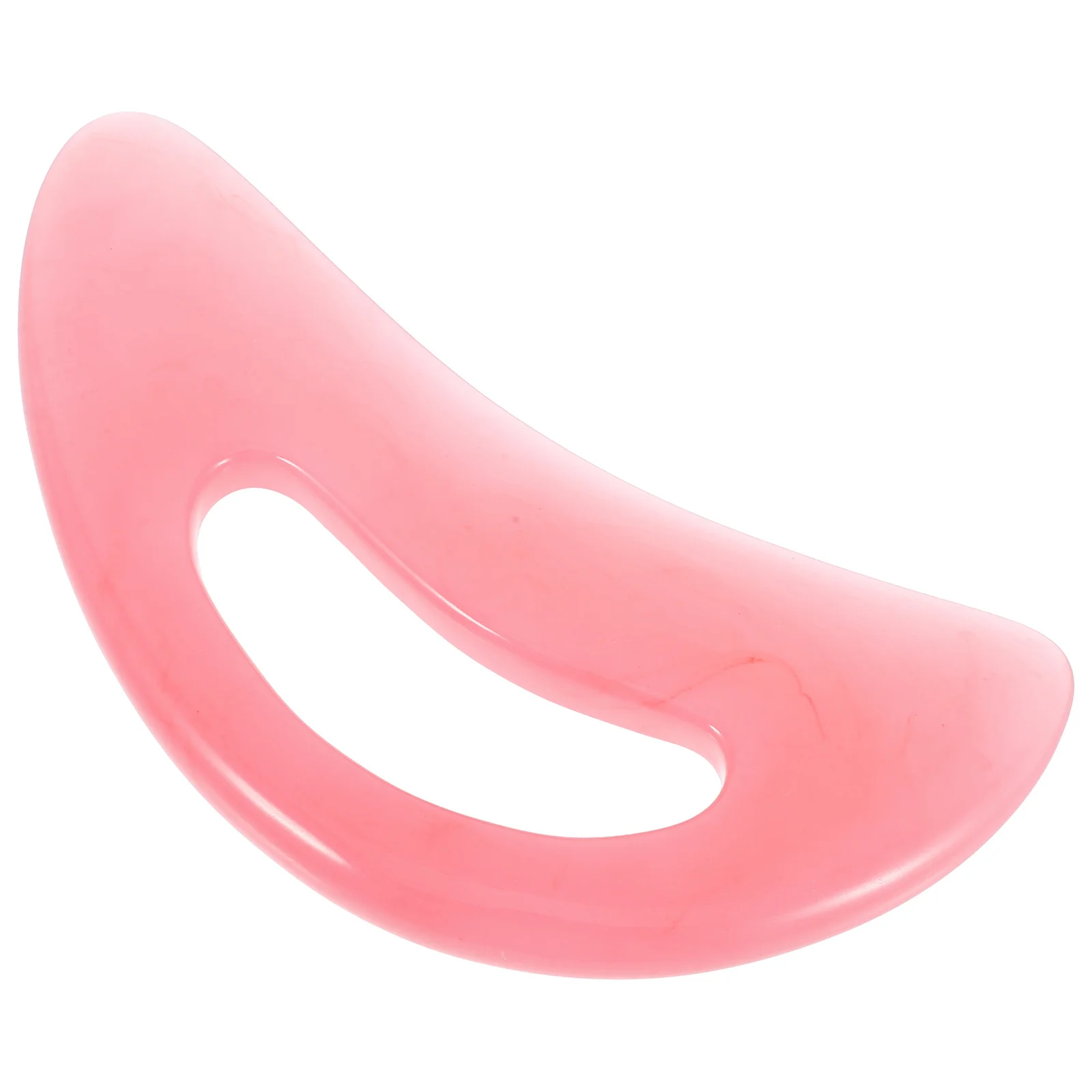

Large Pink Crescent-Shaped Gua Sha Board Resin Massage Scraper For Face Neck Back Body Anti-Aging Skincare Tool Handheld Muscle