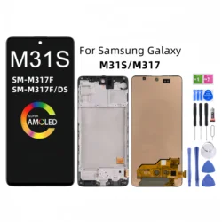 LCD Display Touch Screen Digitizer Assembly Replacement, Samsung Galaxy M31S, M317, SM-M317F, SM-M317F-DS