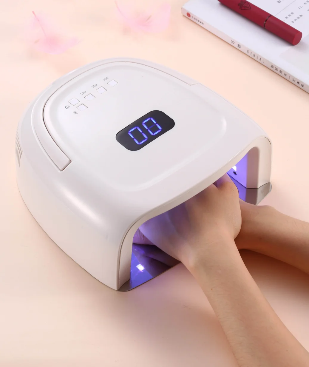 Wireless Charging UV LED Nail Lamp Portable Quick Dry Non-Black Hand Phototherapy Nail Dryer Machine for Nail Art
