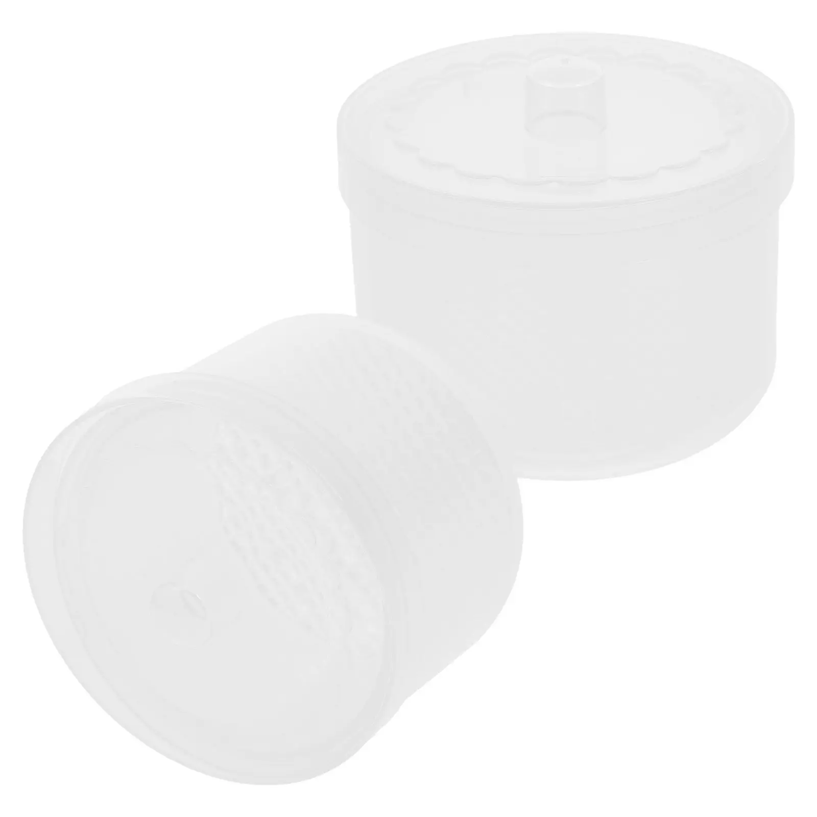 

Набор из 2-х портативных контейнеров для маникюрных инструментов: пластиковый стерилизатор-бокс для пинцетов, насадок для фрез и кусачек