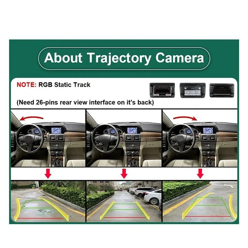 A09E-Car Flipping Reversing Camera For VW Golf 6/7/8 Polo CC Beetle Magotan B6 B7 B8 EOS T-Roc Passat Without LOGO