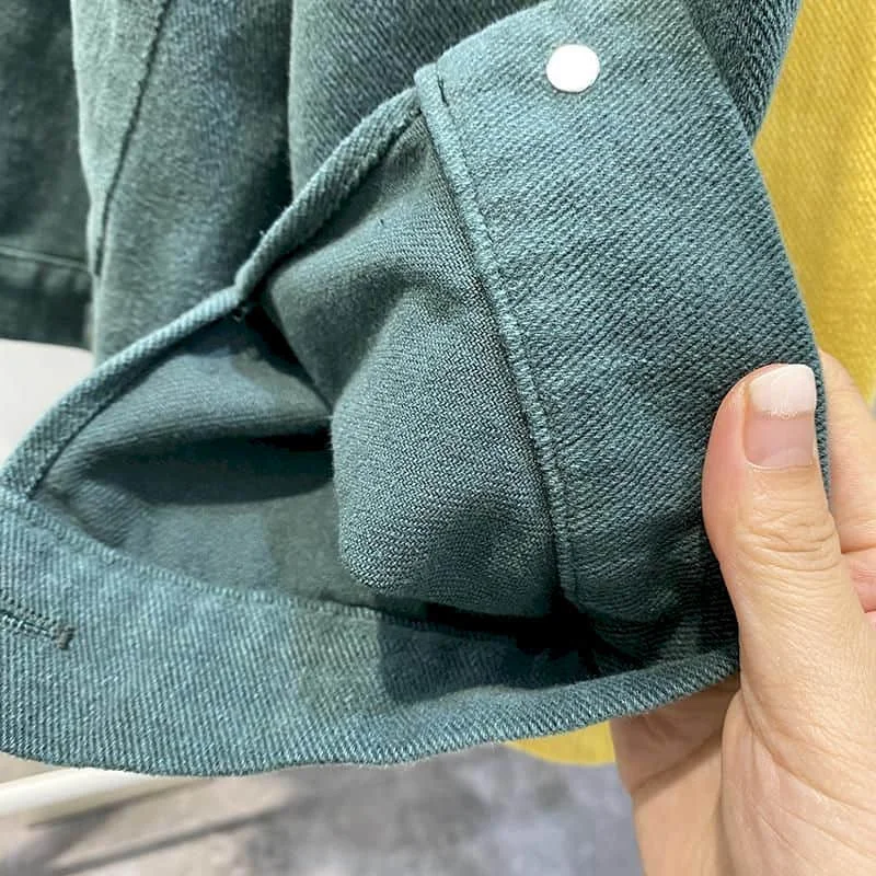 Jackets for Women Clothes Korean Fashion Loose Oversized Polo-neck Solid Cardigans Long Sleeved Workwear Autumn Coats Women Tops