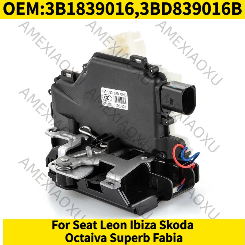 

1PC OEM:3B1839016,3BD839016B For Seat Leon Ibiza Skoda Octaiva Superb Fabia 6 Pins Rear Right Door Lock Latch Actuator AMEXIAOXU
