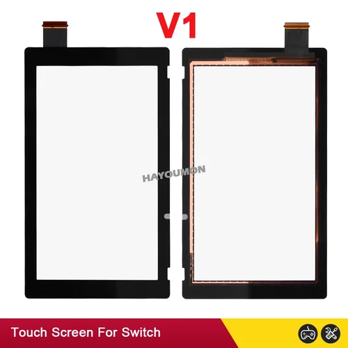 Imagen 2 del producto Nuevo para Switch pantalla táctil V1 V2 consola de juegos Panel de vidrio exterior digitalizador reemplazo NS Digitalizador de pantalla táctil
