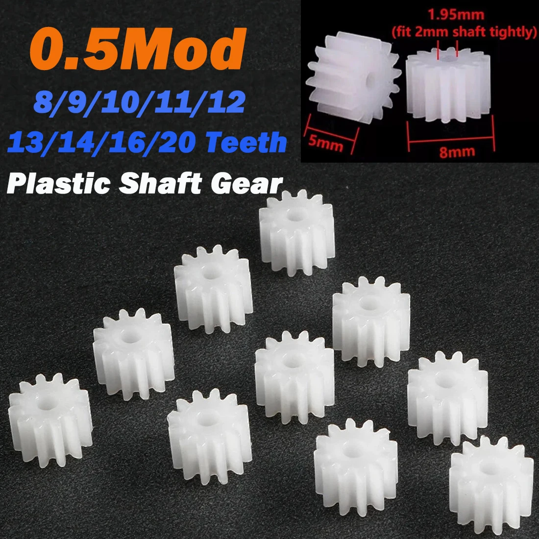 Pignon 8 Dents Alésage 1mm 81A 0.4M Pignon 8 Dents 1mm Trou 4mm Diamètre Mote... - Grandado Pignon 8 Dents Trou 1mm
