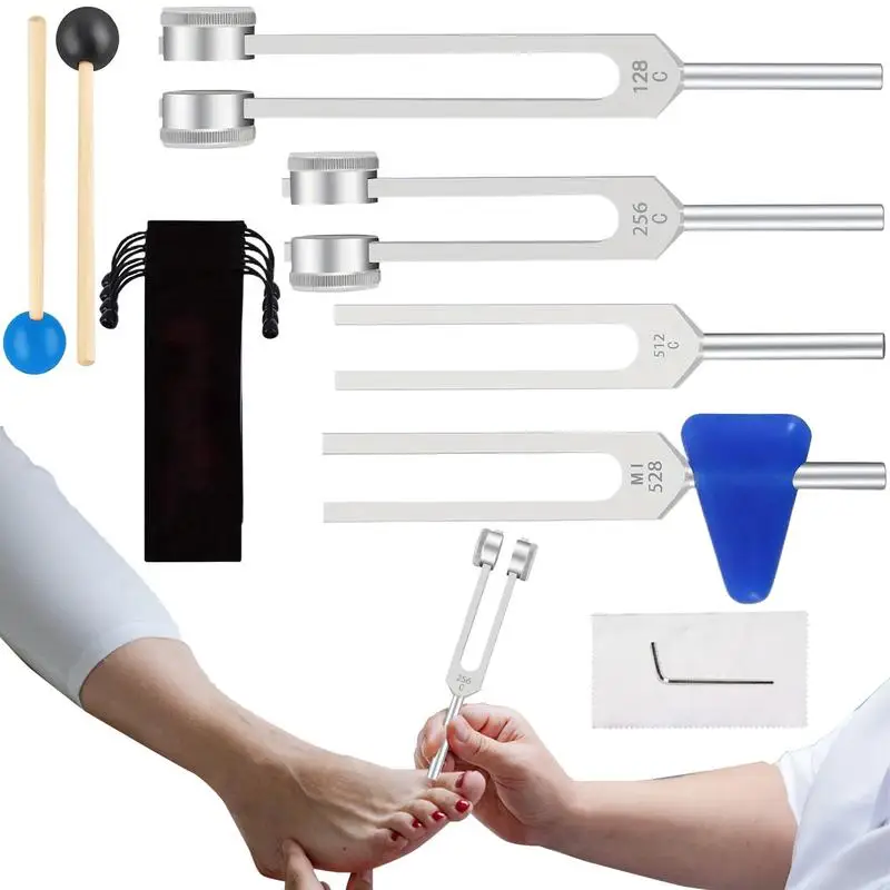 

Tuning Forks For Healing Set Reusable Tuning Fork Healing With Storage Bag Portable Metal Instruments For Students Doctors